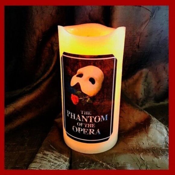 Broadway Phantom Of The Opera Flameless Candle - Picture 1 of 6